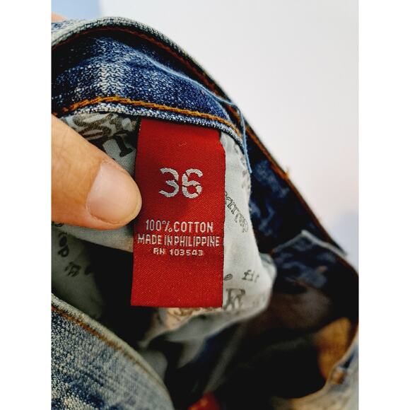 OMAVI NEW! DEADSTOCK! VINTAGE 90'S Delux Fit Baggy Jeans Size 36 Streetwear - Picture 8 of 12